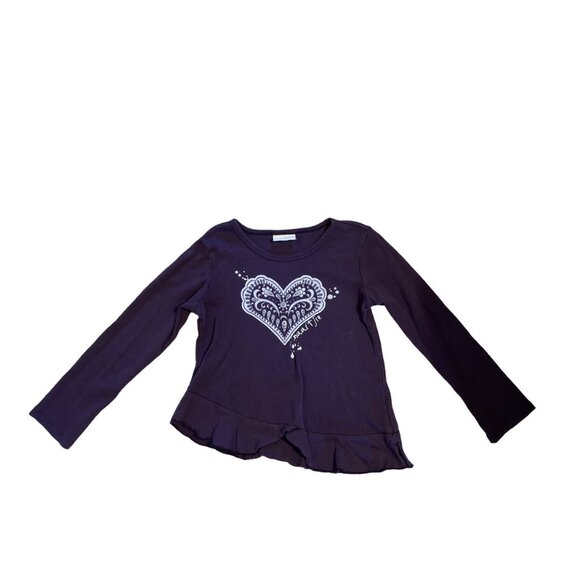 Naartjie Purple Heart Shirt Size 7 - Picture 1 of 3